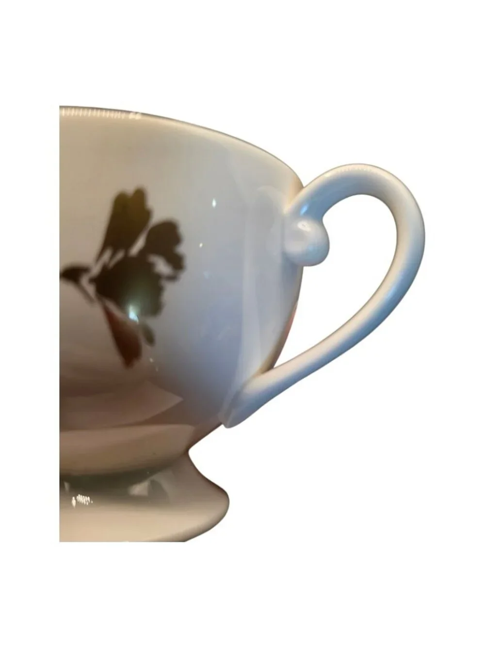 Set Of 4 Mikasa Ultima+ Gilded Rose Fine China Tea Cups Gold Leaf Design
